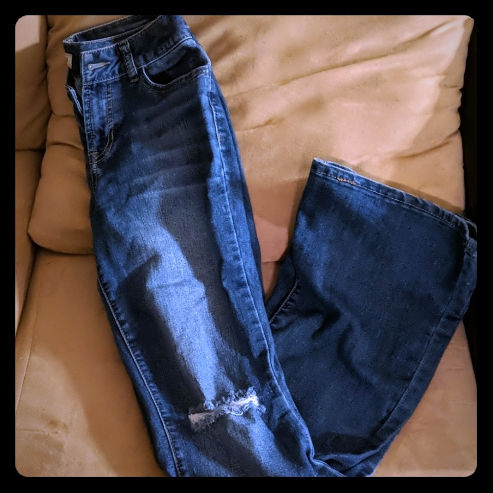 Ripped Bell Bottom jeans